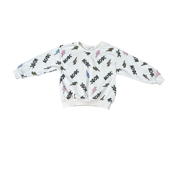 AC/DC Girls Youth Sweatshirt Size 3T - Picture 1 of 3